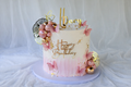 Pink pearl Butterfly Cake