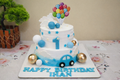 Sky Theme First Birthday Cake