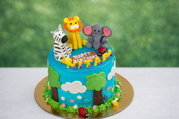 Jungle Theme Cake for Kids