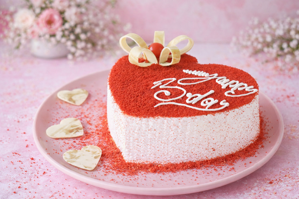 Heart Shaped Red Velvet Cake