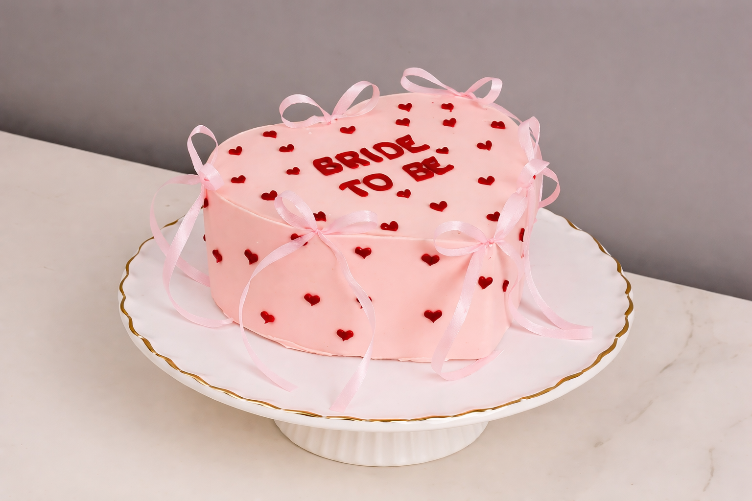 Bride to Be Ribbon Cake