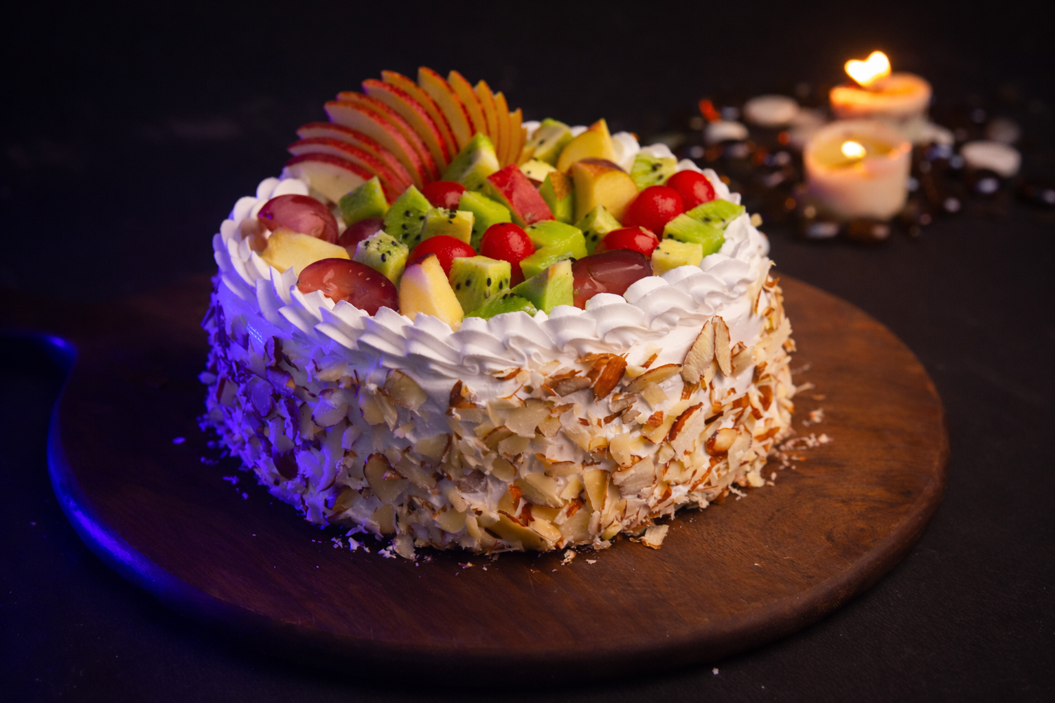 Fresh Fruit Almond Cake